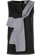 I'm Isola Marras Tie-around Sleeveless Blouse - Black