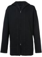 The Viridi-anne Long Zipped Hoody - Black