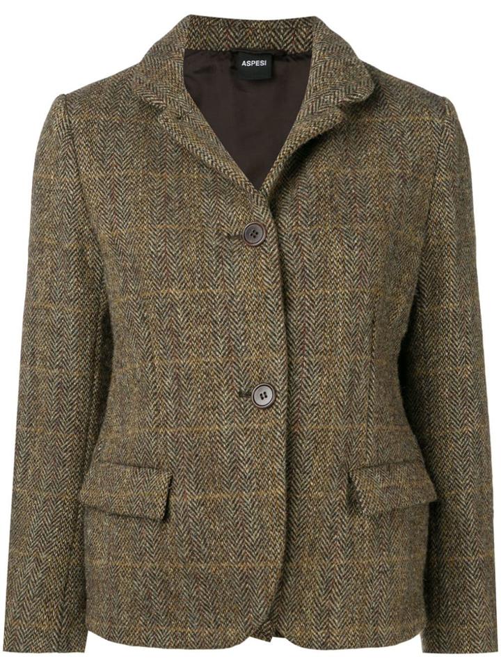 Aspesi Classic Fitted Blazer - Green