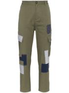 78 Stitches Cotton Combat Trousers With Patches - Green
