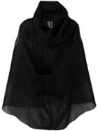 Rick Owens - Oversized Sleeveless Blouse - Women - Silk/polyester - One Size, Black, Silk/polyester