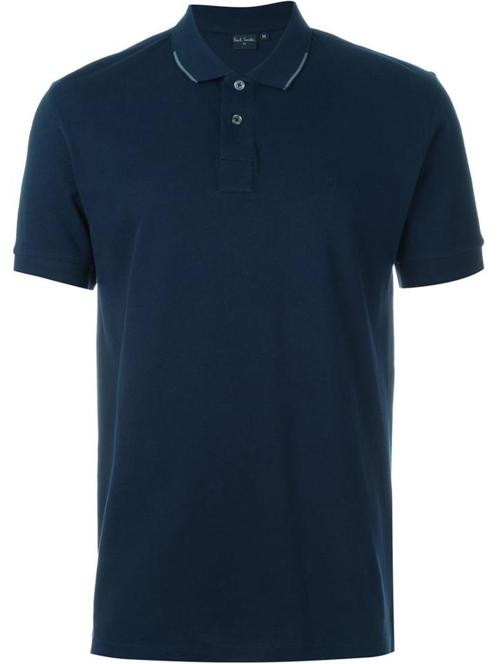 Ps By Paul Smith Classic Polo Shirt, Men's, Size: Medium, Blue, Cotton
