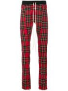 Fear Of God Tartan Track Trousers - Red