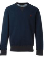 Alexander Mcqueen - Skull Embroidered Sweatshirt - Men - Cotton/spandex/elastane - Xl, Blue, Cotton/spandex/elastane