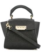 Zac Zac Posen Eartha Iconic Mini Glitter Top Handle Bag - Black