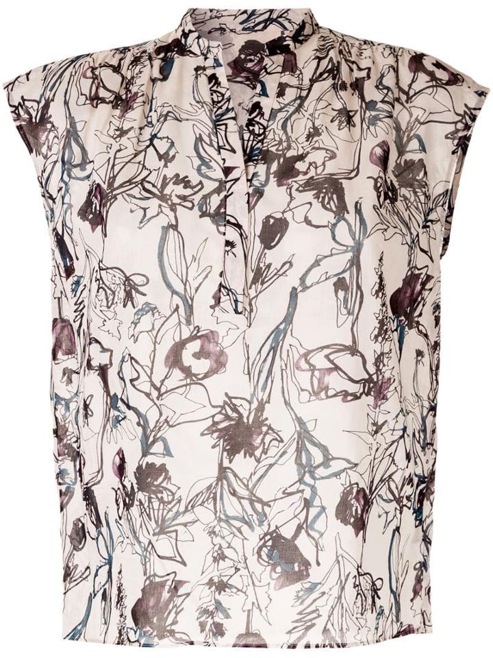 Tomorrowland Floral Print Blouse - White