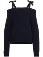 Miu Miu Cashmere Off The Shoulder Jumper - Blue