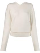Chloé Ruched Back Detail Sweater - White