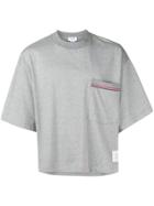 Thom Browne Oversized Jersey Pocket Tee - Grey