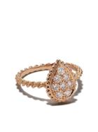 Boucheron 18kt Rose Gold Diamond Serpent Bohème S Motif Ring - Pg