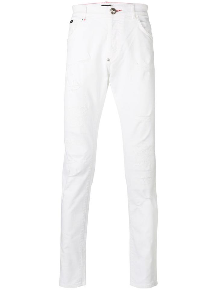 Philipp Plein - Dream Super Straight Jeans - Men - Cotton/spandex/elastane - 30, White, Cotton/spandex/elastane