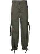 Lost & Found Ria Dunn Lace-up Hems Trousers - Green