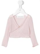 Opililai - V-neck Cropped Top - Kids - Spandex/elastane/viscose - 9 Mth, Pink/purple