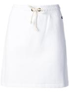 Champion High Rise Logo Sweat Skirt - White