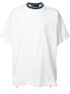 Longjourney - Contrast T-shirt - Men - Cotton - S, White, Cotton