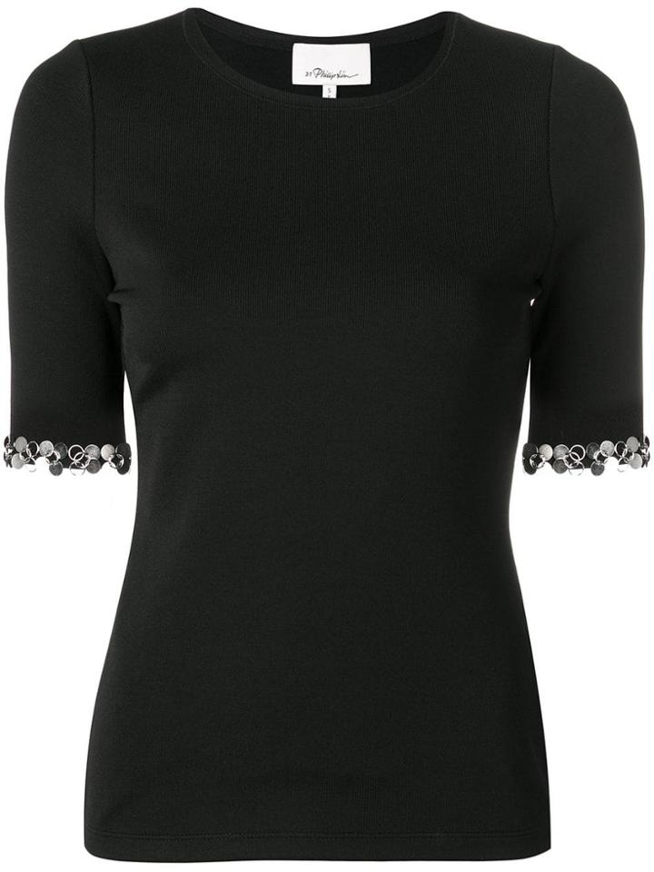 3.1 Phillip Lim Stud Detail T-shirt - Black