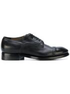 Silvano Sassetti Punch Detail Derby Shoes - Black