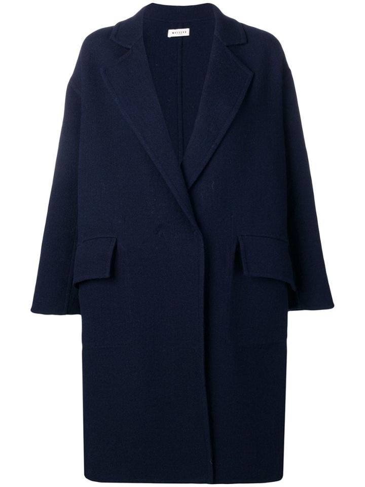 Masscob Oversized Fit Coat - Blue