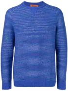 Missoni Long-sleeve Fitted Sweater - Blue