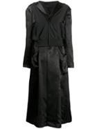 Comme Des Garçons Hooded Oversized Jacket - Black