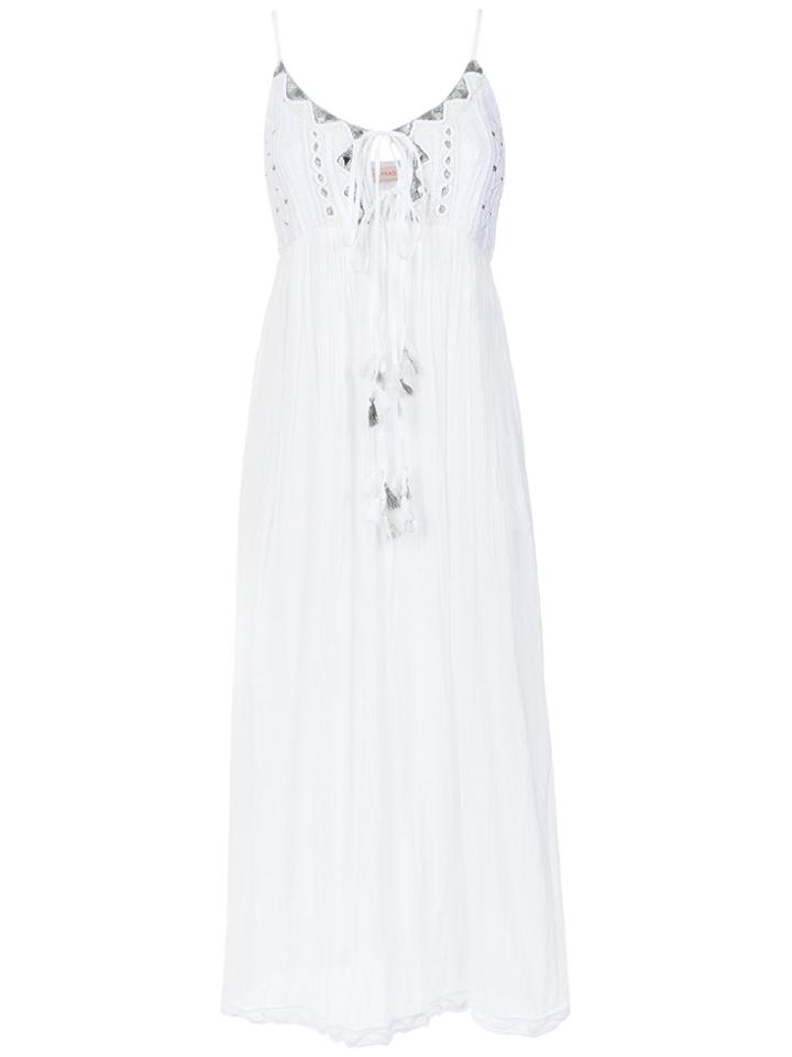 Cecilia Prado Giana Embroidered Long Dress - White