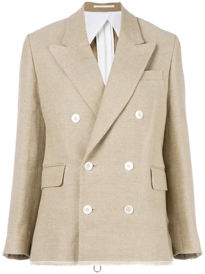 Golden Goose Deluxe Brand Double-breasted Fitted Blazer - Nude &