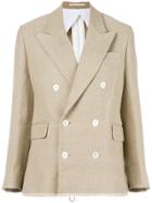 Golden Goose Deluxe Brand Double-breasted Fitted Blazer - Nude &