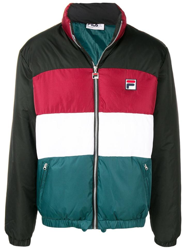 Fila Striped Padded Jacket - Black