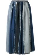 Antonio Marras Contrast Pleated Skirt - Blue
