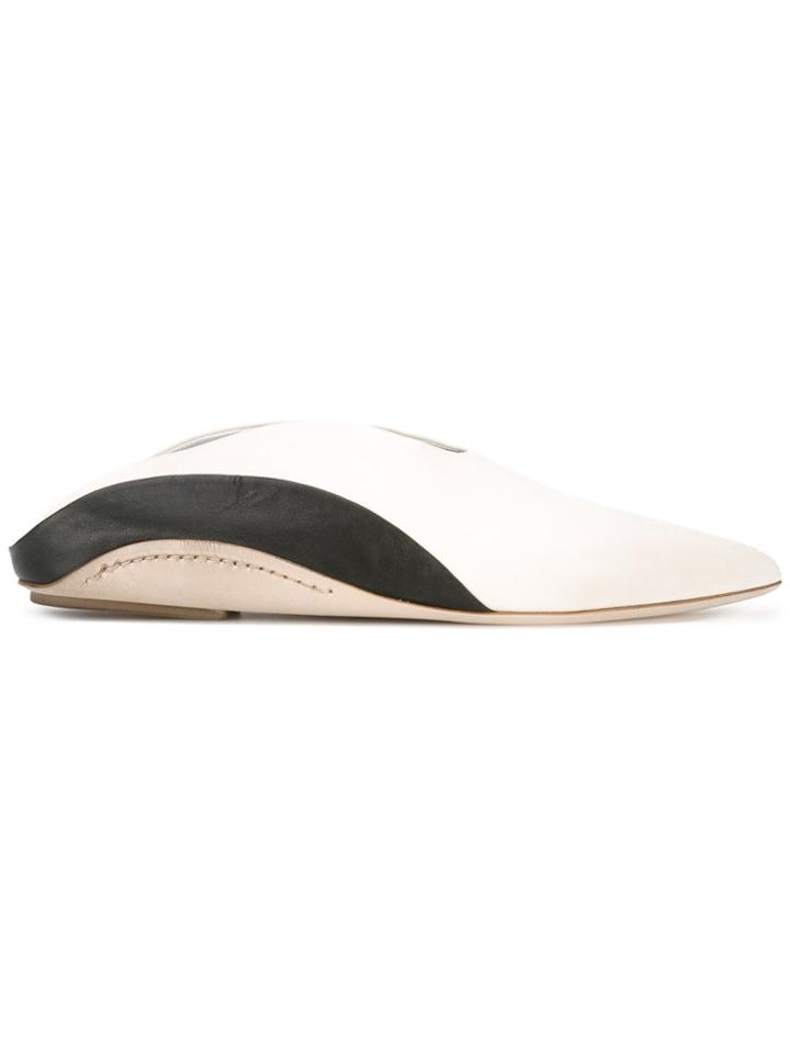 Marsèll Panelled Mules - White