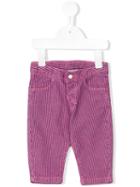 Knot - Earth Stripe Pants - Kids - Cotton/spandex/elastane - 6 Mth, Pink/purple
