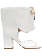 Maison Margiela Drawstring Ankle Sandals - White