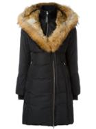 Mackage 'trish' Parka, Women's, Size: Small, Black, Feather Down/leather/rabbit Fur/racoon Fur
