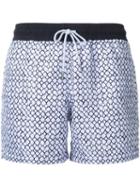 Venroy 'core Range' Printed Swim Shorts, Men's, Size: Small, White, Polyester