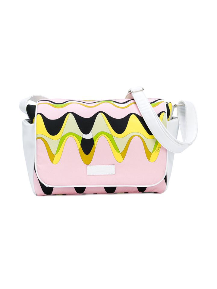 Emilio Pucci Junior Kaleidoscope-print Changing Bag - Pink & Purple