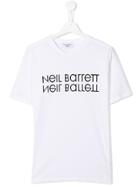 Neil Barrett Kids Logo T-shirt - White