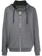 Frankie Morello Logo-print Zip-up Hoodie - Grey