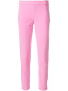 Moschino High Waisted Crop Trousers - Pink & Purple
