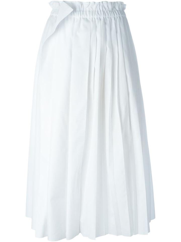 No21 Pleated Detail A-line Skirt