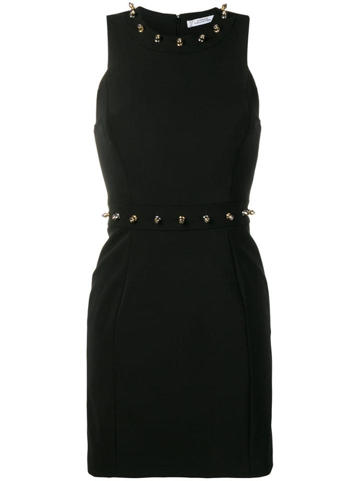 Versace Collection Spike Stud Dress - Black