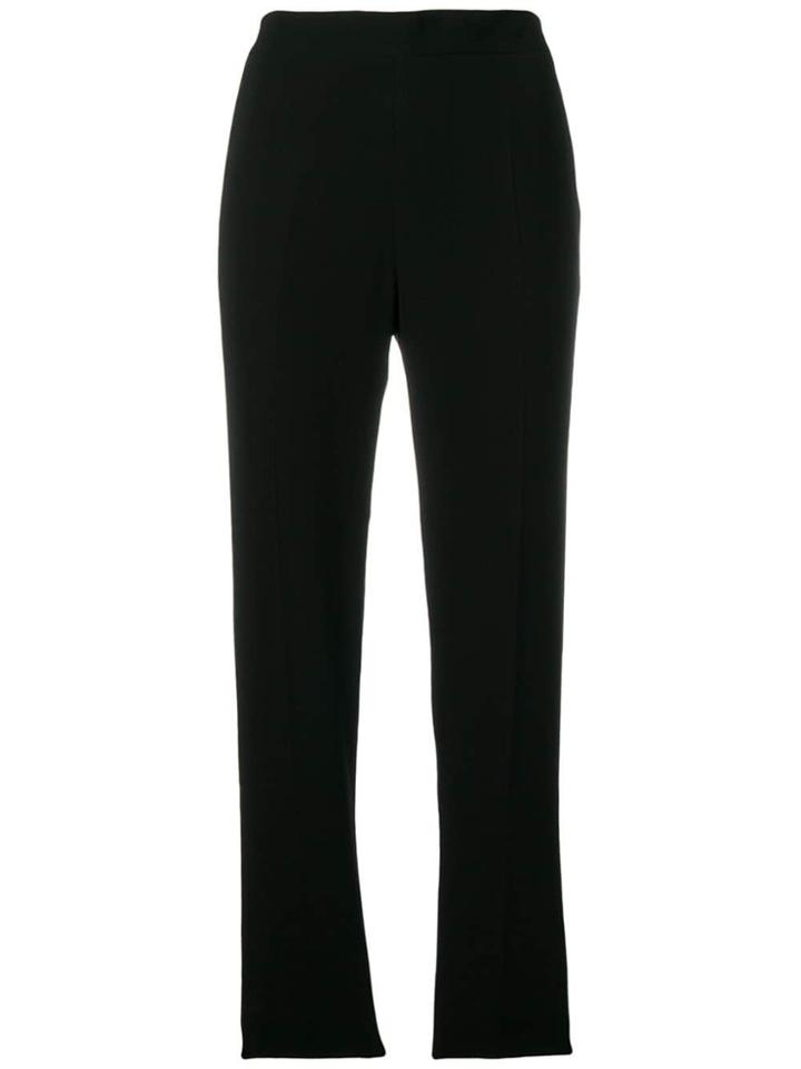 Alberto Biani Plain Straight Trousers - Black