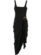 Acler Maine Asymmetric Dress - Black