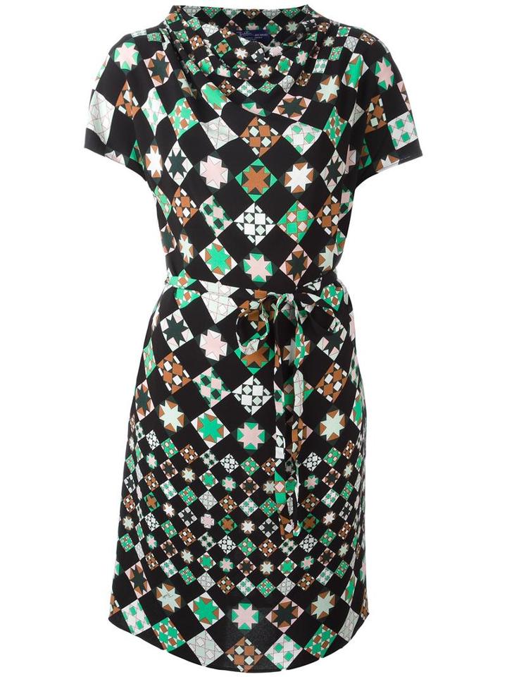 Emilio Pucci Geometric Print Dress, Women's, Size: 40, Viscose