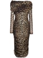 Christian Siriano Leopard Print Dress - Neutrals