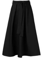 Msgm High-waisted Midi Skirt - Black