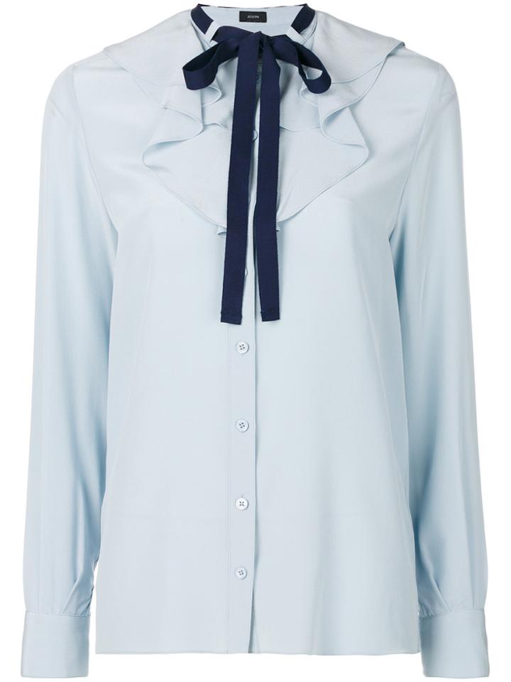 Joseph Pussy Bow Blouse - Blue