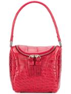 Giorgio Armani Vintage Zip Top Shoulder Bag - Red