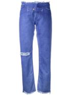 Alyx - Front Strap Tapered Jeans - Women - Cotton - 26, Blue, Cotton