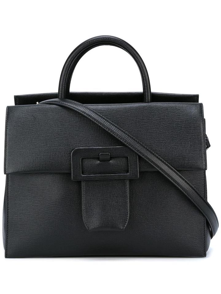 Maison Margiela Large Buckle Detail Shoulder Bag, Women's, Black