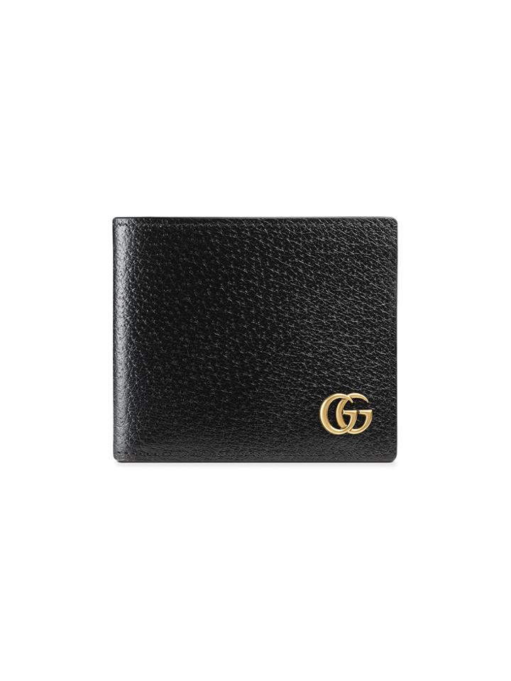 Gucci Gg Marmont Leather Bi-fold Wallet - Black